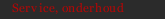 Service, onderhoud